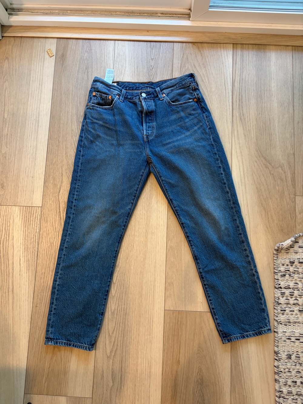 Levi's Original 501 Classic Straight Leg Cropped Jeans